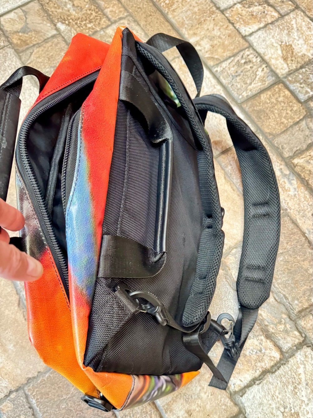 Rareform Orange and Black Men's Backpack & briefcase - Picture 5 of 12